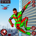 Superhero Light Robot Rescue: Speed Hero Games