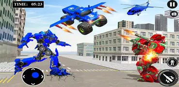 US Police Monster Truck Robot