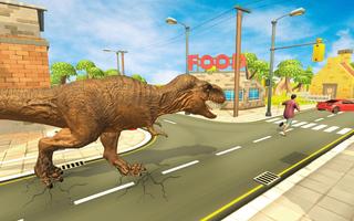 Dino Rampage Attack: City T-Rex VS Angry Gorilla capture d'écran 1