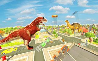Dino Rampage Attack: City T-Rex VS Angry Gorilla capture d'écran 2