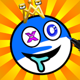 Rainbow monster Coloring book biểu tượng