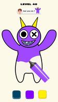 Rainbow monster Coloring book ảnh chụp màn hình 1