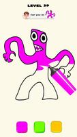 Rainbow monster Coloring book ảnh chụp màn hình 3