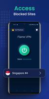 Flame VPN الملصق