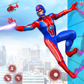Flying Robot Superhero: Rescue City Survival Games