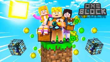 ONE BLOCK for Minecraft PE poster