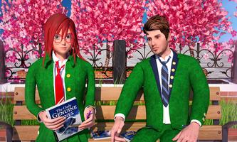 Anime Girl Simulator 2021 Sakura School Games الملصق