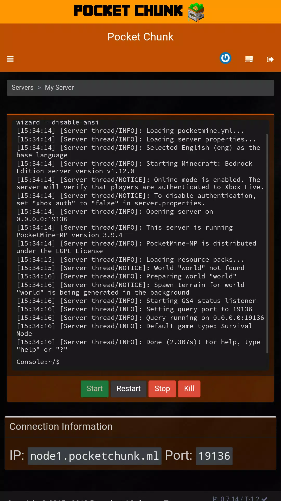Pocket Chunk - Premium Java Server Hosting APK for Android Download