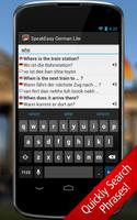 SpeakEasy German LT Phrasebook syot layar 1