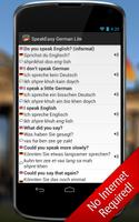 SpeakEasy German LT Phrasebook स्क्रीनशॉट 3