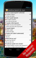SpeakEasy Spanish LT ~ Phrases स्क्रीनशॉट 3