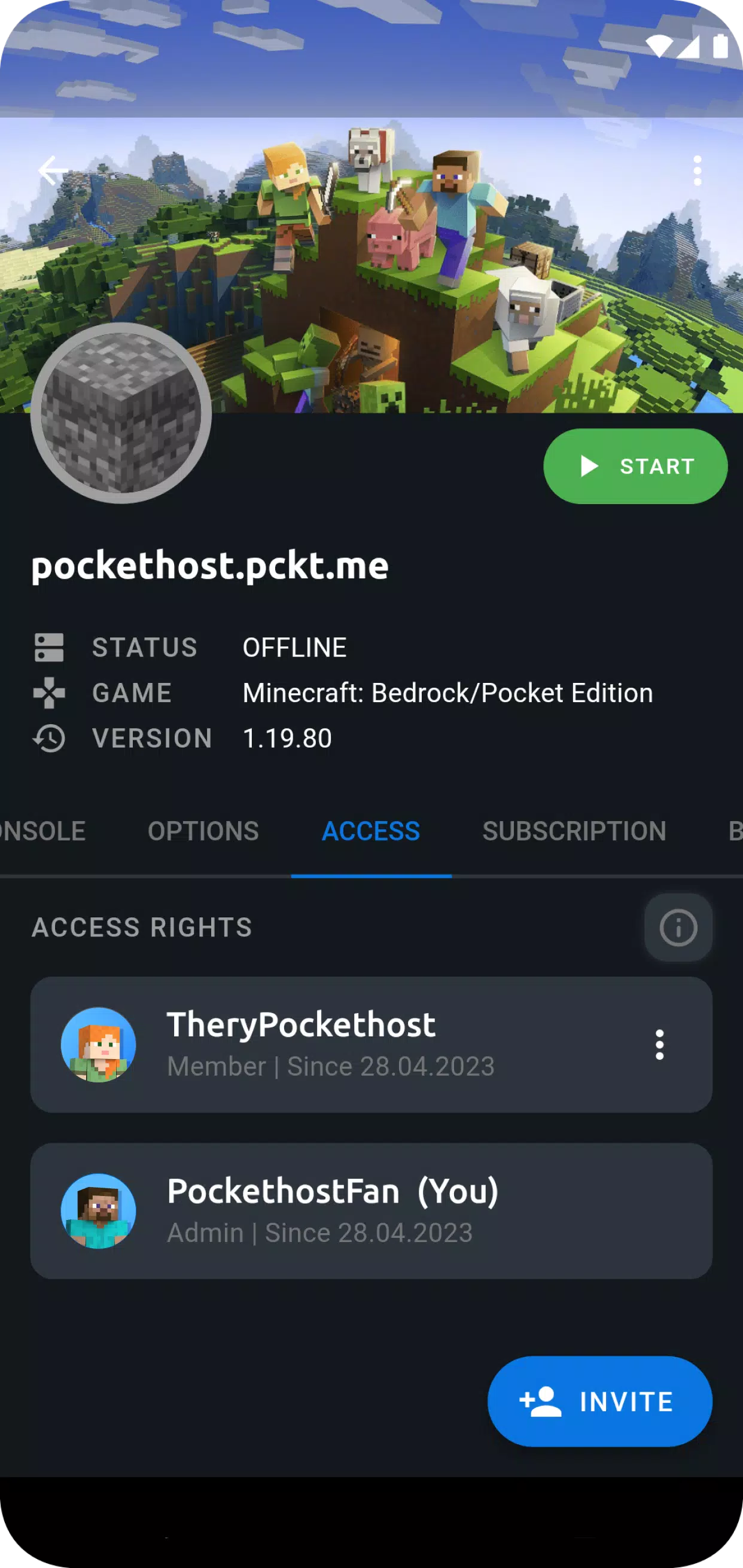 Pockethost: Gameserver Hosting on the App Store