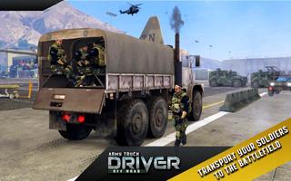 Jeux de simulation de camion d'armée Affiche