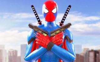 Flying Spider Hero Strange Vegas Gangster Affiche