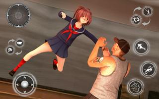 School Girl Survival Battle 3D 스크린샷 2