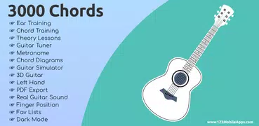 Learn Guitar: 3000 Chords