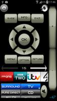 Remote for Panasonic TV+BD+AVR الملصق