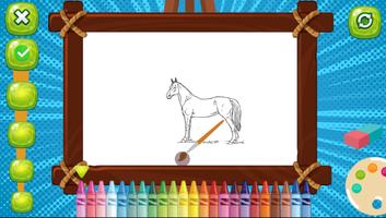 Horses Coloring Book poster