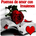 Poemas de amor con imagenes आइकन