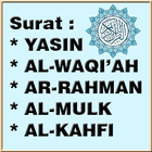 YASIN;  WAQIAH;  AR RAHMAN;  A icono