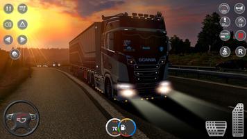 ville euro camion simulateur Affiche