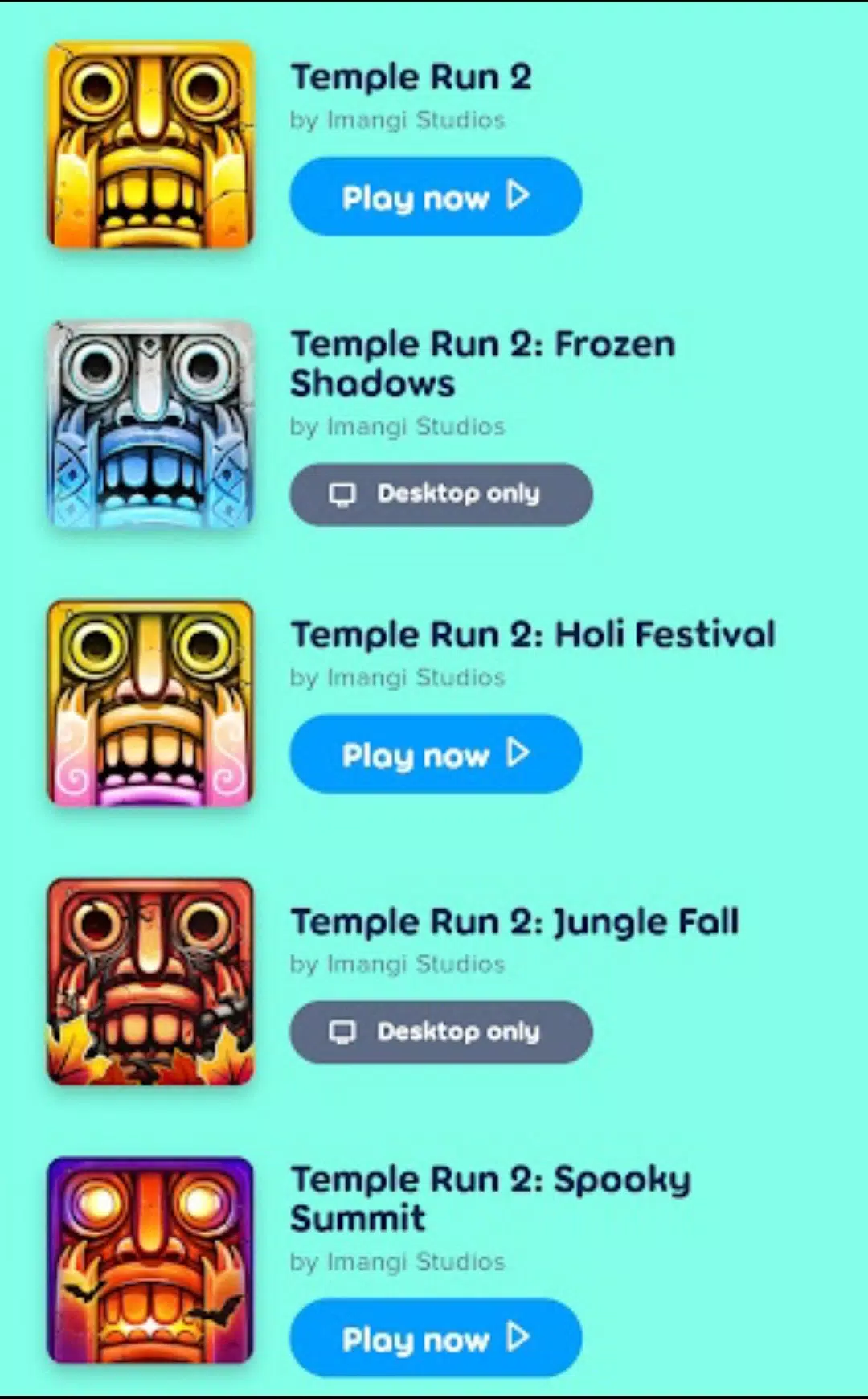 Temple Run 2: Jungle Fall: Jogue Grátis em Jogos na Internet