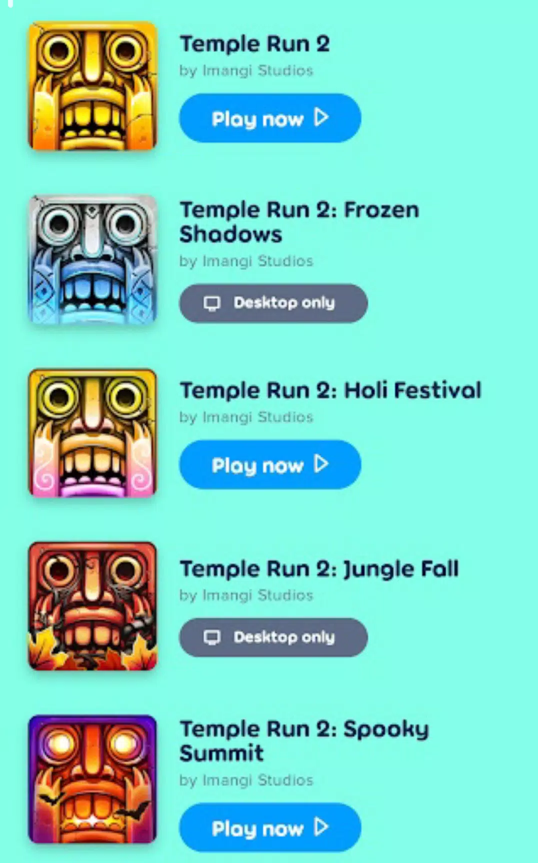 TEMPLE RUN 2_ JUNGLE FALL - Play Temple Run 2_ Jungle Fall on Poki