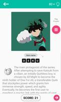 Hero Academia Anime Quiz Game 스크린샷 2