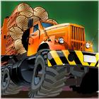 آیکون‌ wood lumberjack truck tractor