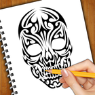 ikon How To Draw Skull Tattoos