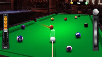 Billard classique 3D - 8 balle Affiche