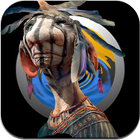 Ethnic shamanic strange music-icoon