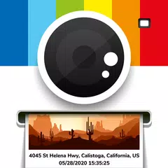 download GPS Map Polaroid camera: Add geotag & timestamp APK