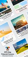 GPS Map Polaroid camera: Add geotag & timestamp poster