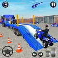 Grand Police Cargo Transport Truck:Car Parking Sim
