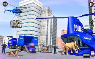 Police Animal Transport Truck الملصق