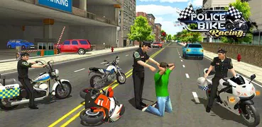 警察自行车赛车免费 - Police Bike Racing Free