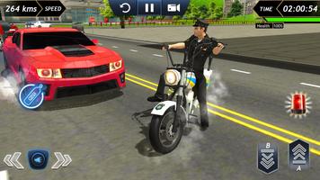 Politie Fiets wedren Gratis - Police Bike Racing screenshot 1