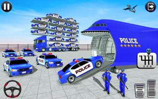 US Police Game Transport Truck poster