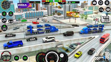 US Police Game Transport Truck الملصق