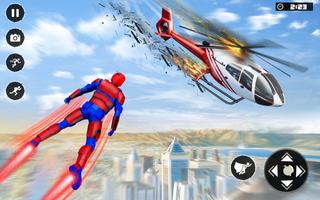 Light Flying Speed Superhero: Rescue Robot Games imagem de tela 2