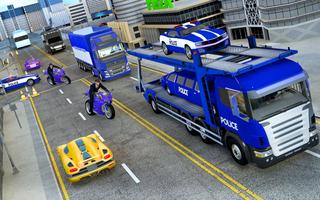 Police Car Transporter Truck capture d'écran 3