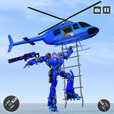 Police Helicopter Robot Transformation 图标