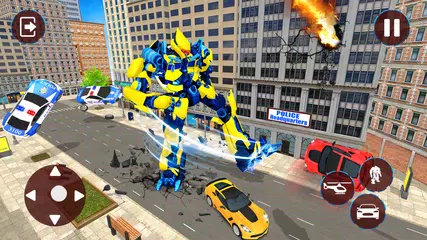 download Police Helicopter Robot Transformation APK