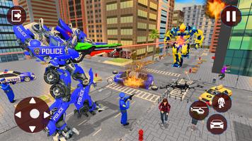 Police Helicopter Robot Transformation تصوير الشاشة 2