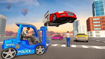 US Police Lifter Parking Simulator Affiche