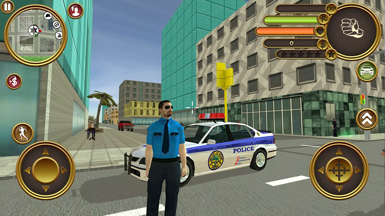 Android İndirme için Miami Super Crime Police rope hero gangster city APK