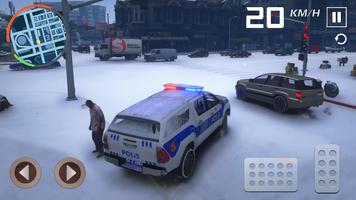 Snow Car Police Military Jobs Affiche