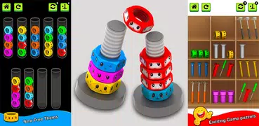 Nuts and Bolts Color Sort Game