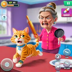 Bad Cat Chaos: Prank Gran Sim Icon